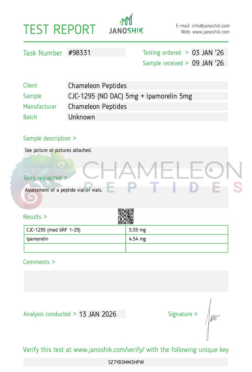 CJC-1295 + Ipamorelin COA